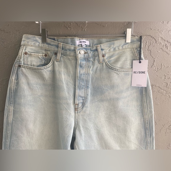 RE/DONE | NWT 90s High Rise Loose Jeans Ranch Water Light Wash $315 SZ 31 Cotton - Picture 9 of 16